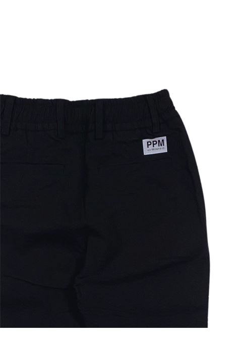 Pantalone bambino nero in cotone Paolo Pecora | PP2716/SUNERO